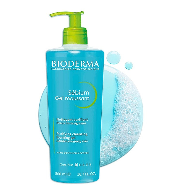 ژل شستشو سبیوم بایودرما 500 میل اصل | Bioderma Sebium Gel Moussant