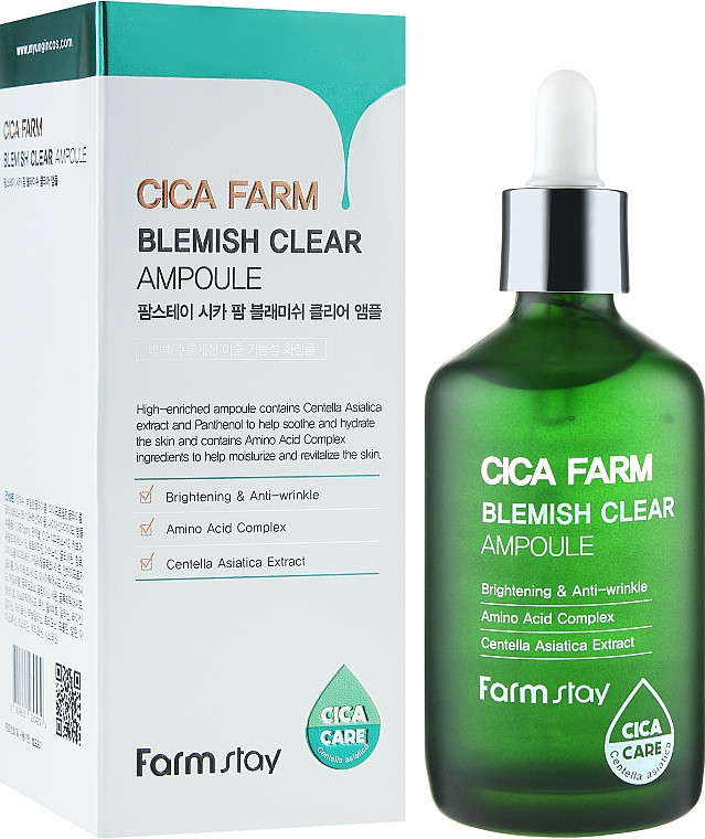 آمپول ضدجوش و ترمیم کننده سیکا فارم استی | FarmStay Cica Farm Blemish Clear Ampoule